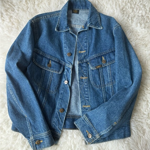 VTG Lee Riders Women's Denim Trucker Jacket Size: M - Picture 3 of 11
